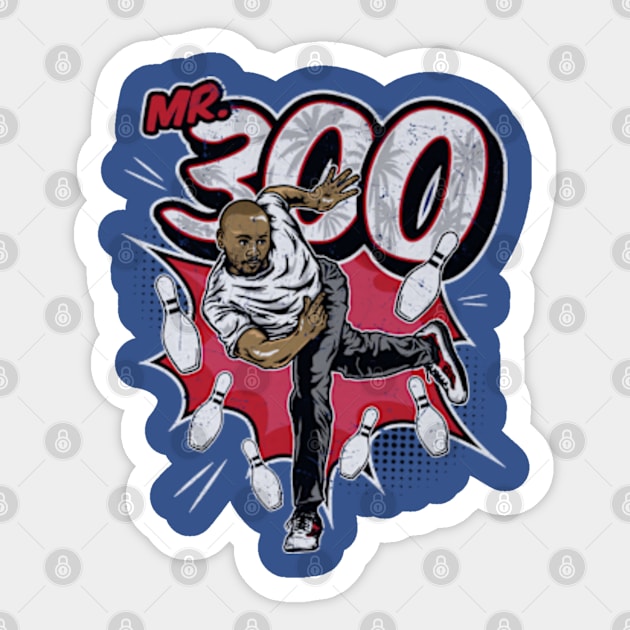 Mookie Betts Los Angeles D Mr. 300 Sticker by Jesse Gorrell